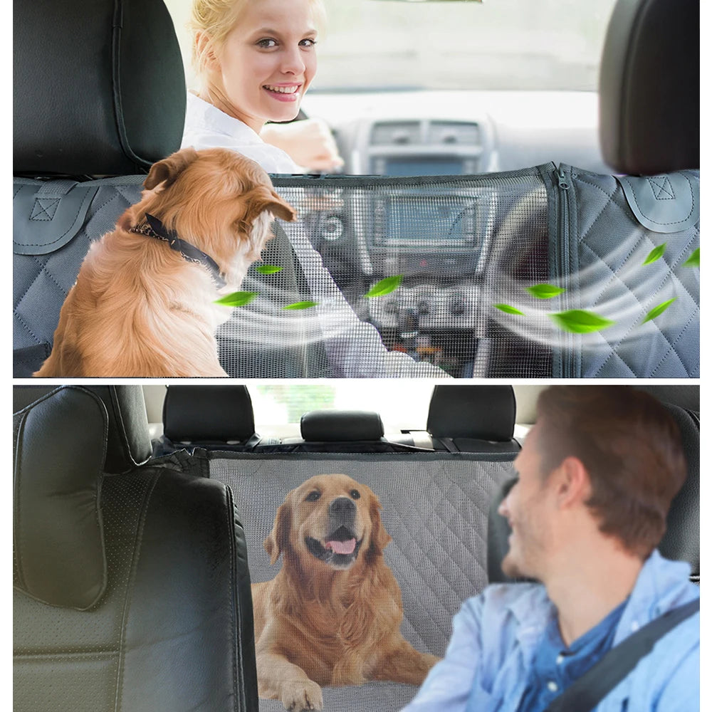 Yappy Hour Depot™ Waterproof Dog Car Seat Cover – Hammock-Style Travel Protector - Yappy Hour Depot