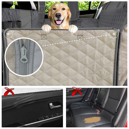 Yappy Hour Depot™ Waterproof Dog Car Seat Cover – Hammock-Style Travel Protector - Yappy Hour Depot