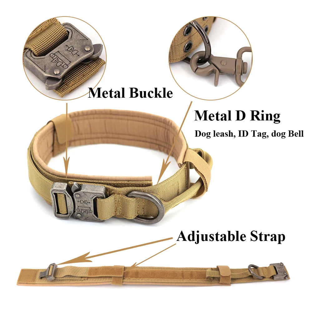 Yappy Hour Depot™ Tactical No-Pull Dog Harness – Heavy-Duty with Metal Buckles & Reflective Strips - Yappy Hour Depot