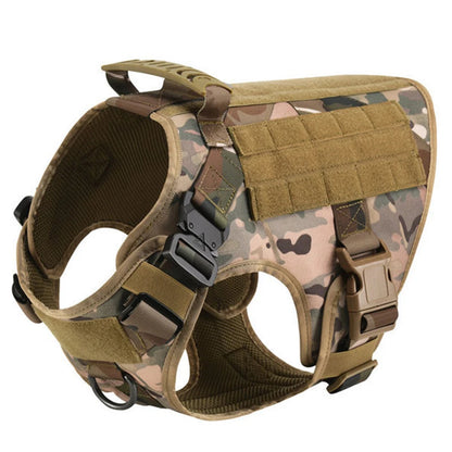 Yappy Hour Depot™ Tactical No-Pull Dog Harness – Heavy-Duty with Metal Buckles & Reflective Strips - Yappy Hour Depot