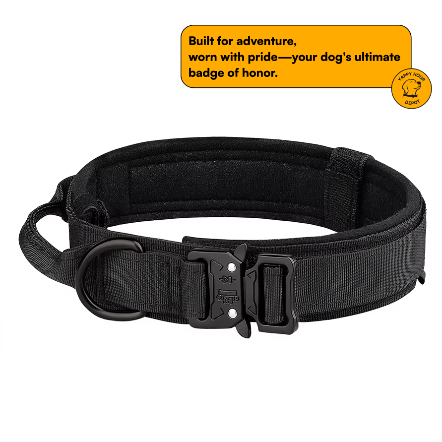 Yappy Hour Depot™ All-Season Tactical Dog Collar – Outdoor-Ready, Durable - Yappy Hour Depot