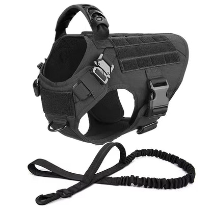 Yappy Hour Depot™ Tactical No-Pull Dog Harness – Heavy-Duty with Metal Buckles & Reflective Strips - Yappy Hour Depot